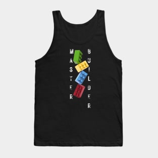 Master Builder Lego Brick Colorful Design Tank Top